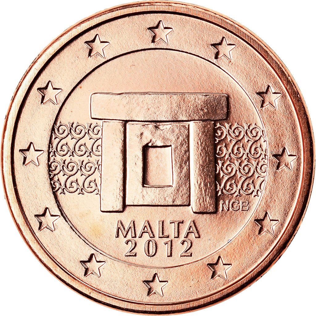 Malta, Euro Cent, 2012, Paris, BU, FDC, Copper Plated Steel, KM:125
