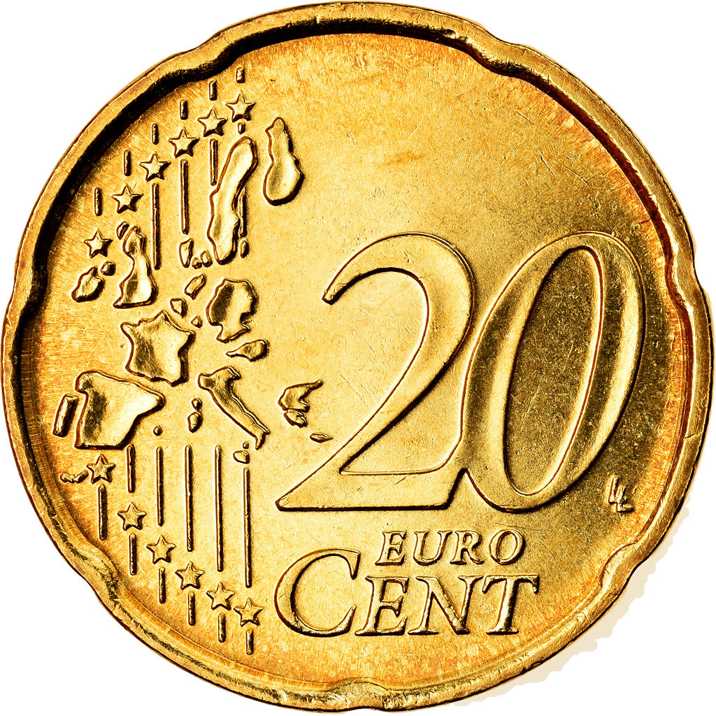 Italia, 20 Euro Cent, 2003, Rome, SPL, Ottone, KM:214