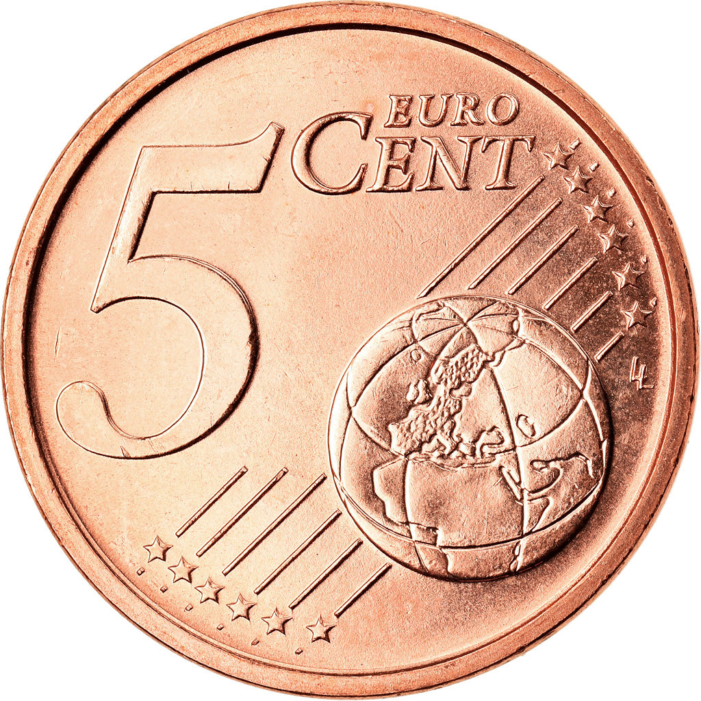 Italy, 5 Euro Cent, 2003, Rome, MS(63), Copper Plated Steel, KM:212