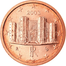 Italy, Euro Cent, 2003, Rome, AU(50-53), Copper Plated Steel, KM:210
