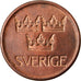 Münze, Schweden, Gustaf VI, 5 Öre, 1972, VZ, Bronze, KM:845