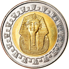Moneda, Egipto, Pound, 2005, Cairo, MBC, Bimetálico, KM:940