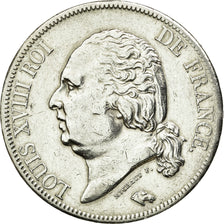 Monnaie, France, Louis XVIII, Louis XVIII, 5 Francs, 1821, Paris, TTB+, Argent