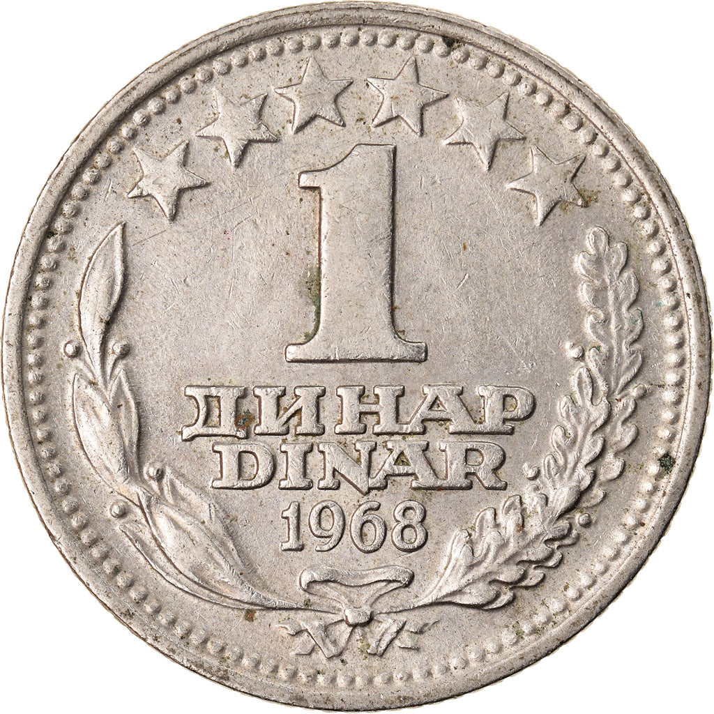 Coin, Yugoslavia, Dinar, 1968, EF(40-45), Copper-nickel, KM:48