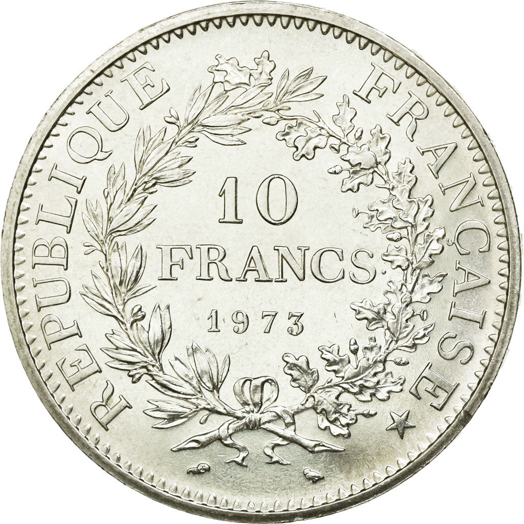 Coin, France, Hercule, 10 Francs, 1973, Paris, MS(60-62), Silver, KM:932