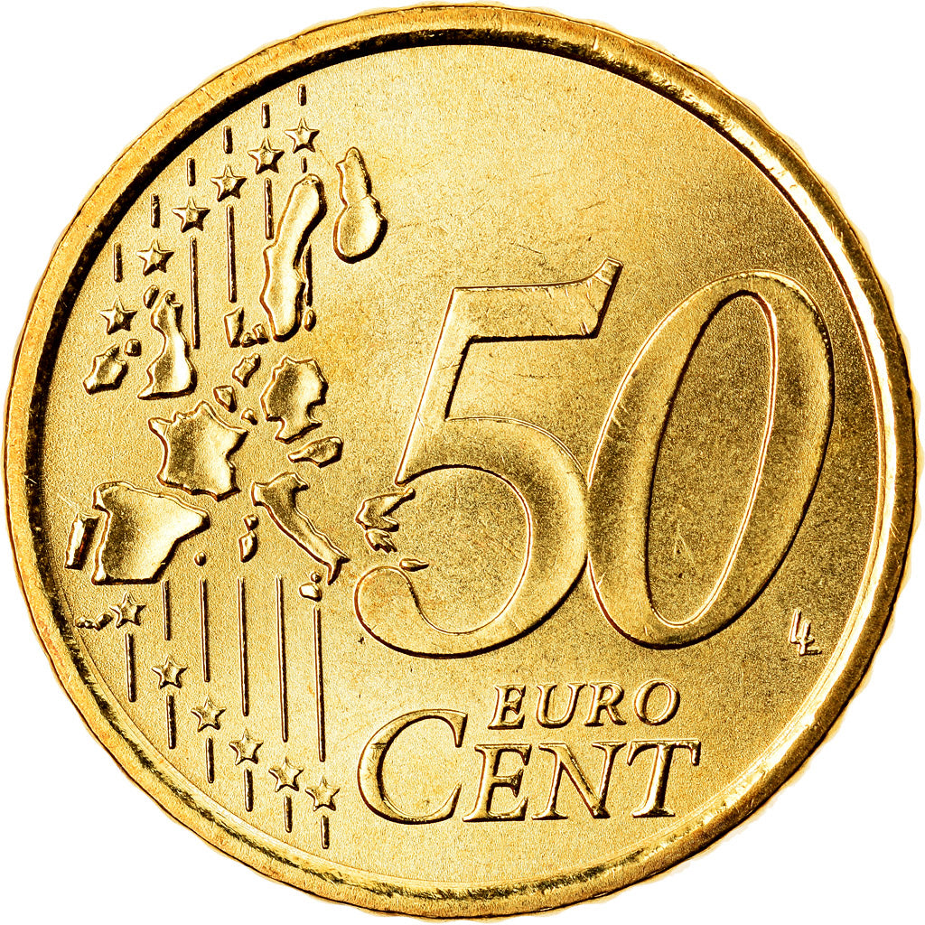 Italy, 50 Euro Cent, 2007, Rome, MS(63), Brass, KM:215