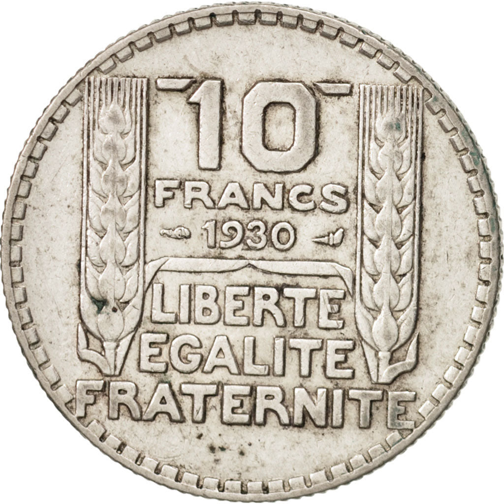 France, Turin, 10 Francs, 1930, Paris, AU(50-53), Silver, KM:878, Gadoury:801