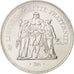 Coin, France, Hercule, 50 Francs, 1974, Paris, MS(63), Silver, KM:941.1