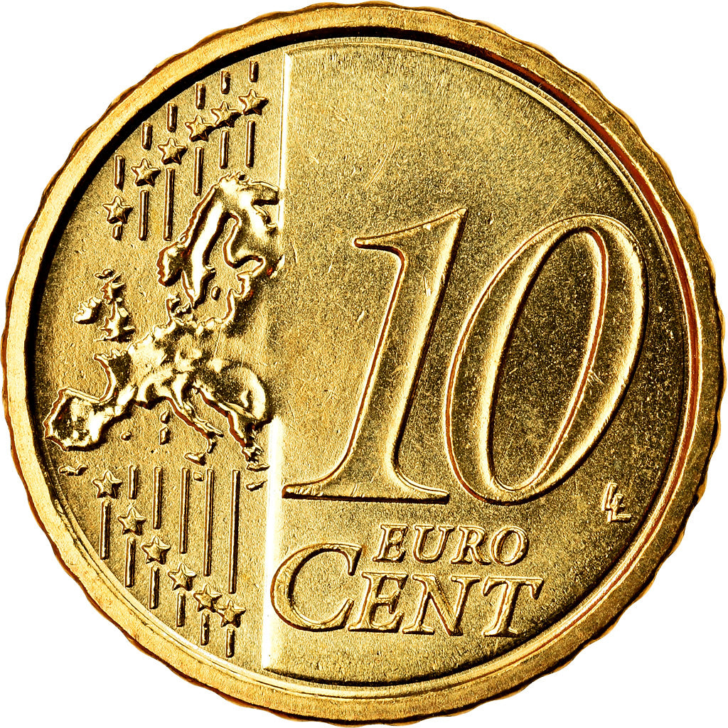 Italien, 10 Euro Cent, 2011, Rome, UNZ, Messing, KM:247
