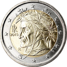 Italia, 2 Euro, 2015, SC, Bimetálico, KM:New