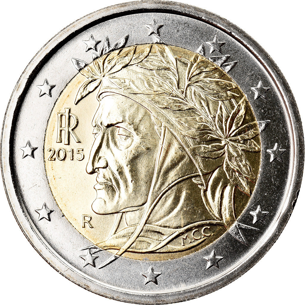 Italië, 2 Euro, 2015, UNC-, Bi-Metallic, KM:New