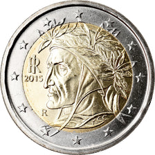 Italië, 2 Euro, 2015, UNC-, Bi-Metallic, KM:New