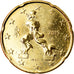 Italien, 20 Euro Cent, 2015, UNZ, Messing, KM:New