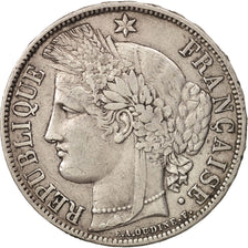France, Cérès, 5 Francs, 1870, Paris, VF(30-35), Silver, KM:818.1, Gadoury:742