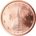 Italy, 2 Euro Cent, 2015, MS(63), Copper Plated Steel, KM:New