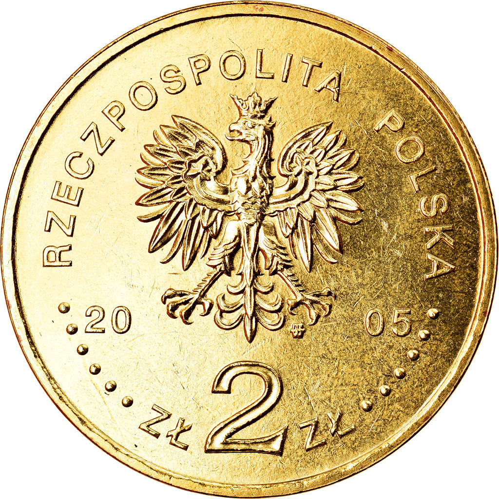 Moneta, Polonia, 2 Zlote, 2005, Warsaw, BB+, Ottone, KM:608