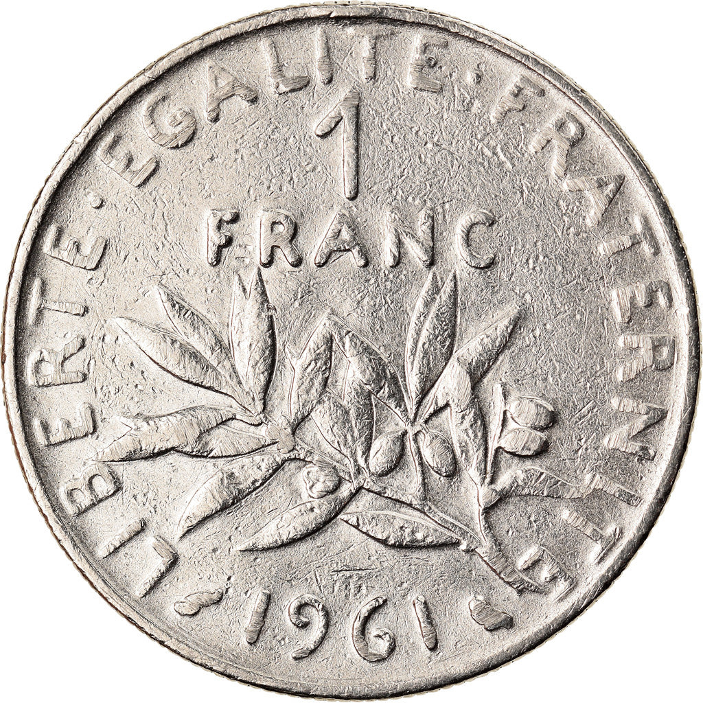Münze, Frankreich, Semeuse, Franc, 1961, Paris, SS, Nickel, KM:925.1