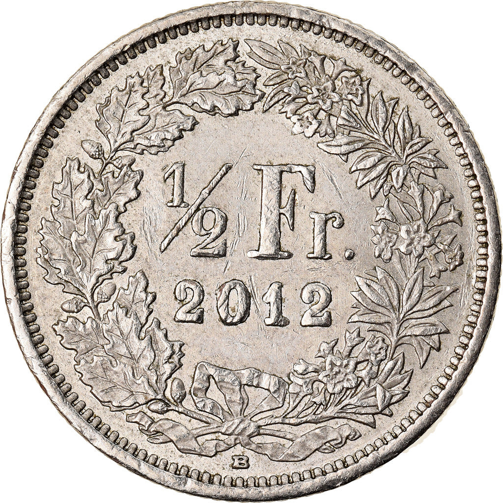 Moneta, Svizzera, 1/2 Franc, 2012, Bern, BB, Rame-nichel, KM:23a.3