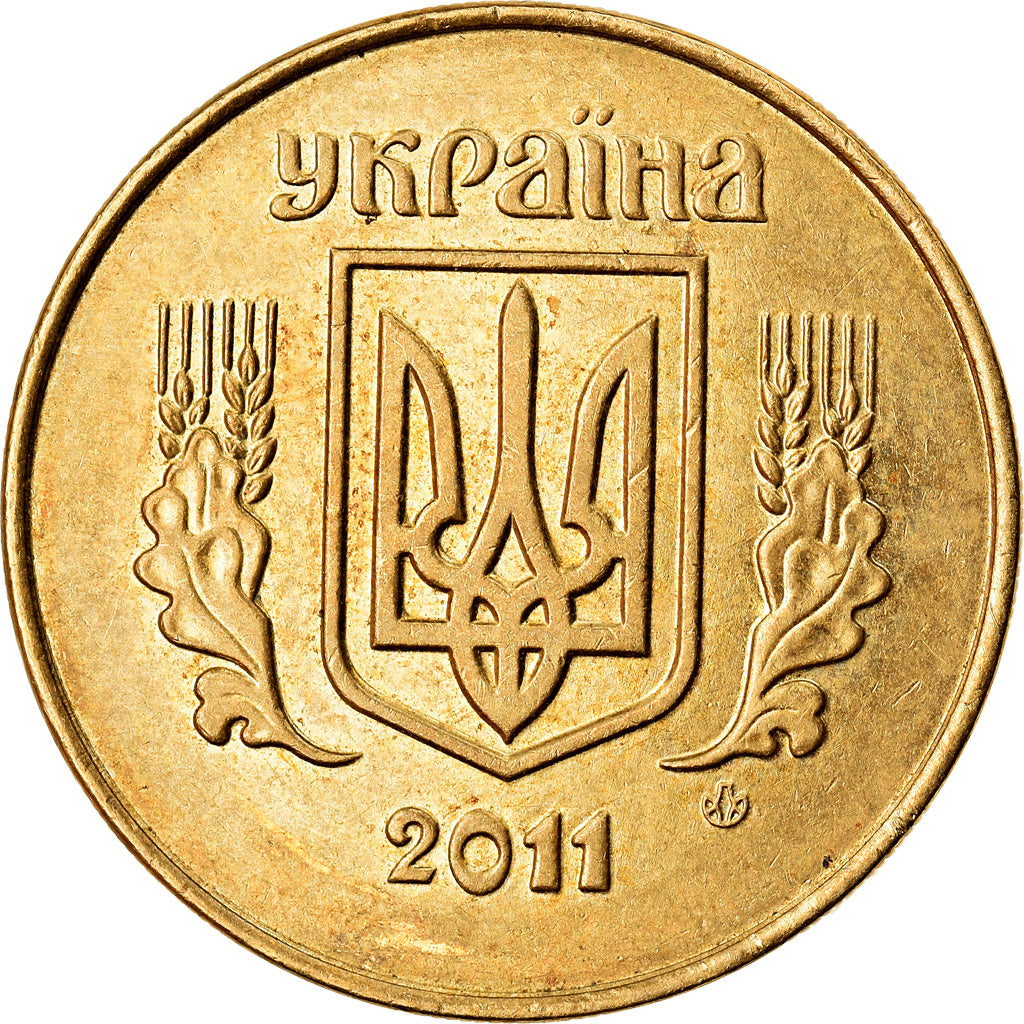 Moneda, Ucrania, 25 Kopiyok, 2011, Kyiv, MBC, Aluminio - bronce, KM:2.1b