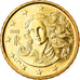 Włochy, 10 Euro Cent, 2013, Rome, MS(63), Mosiądz, KM:247