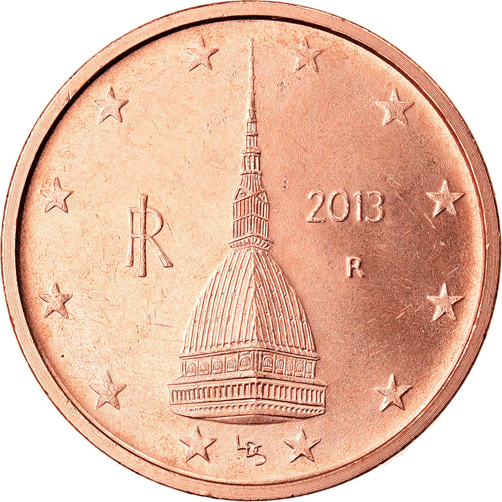 Italien, 2 Euro Cent, 2013, Rome, UNZ, Copper Plated Steel, KM:211