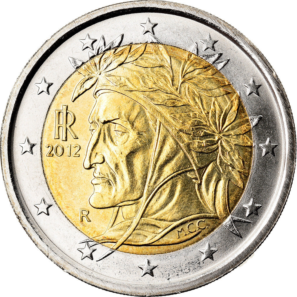 Italië, 2 Euro, 2012, Rome, UNC-, Bi-Metallic, KM:251