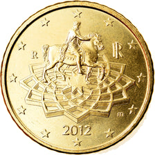 Italia, 50 Euro Cent, 2012, Rome, SC, Latón, KM:249