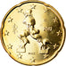 Italien, 20 Euro Cent, 2012, Rome, UNZ, Messing, KM:248