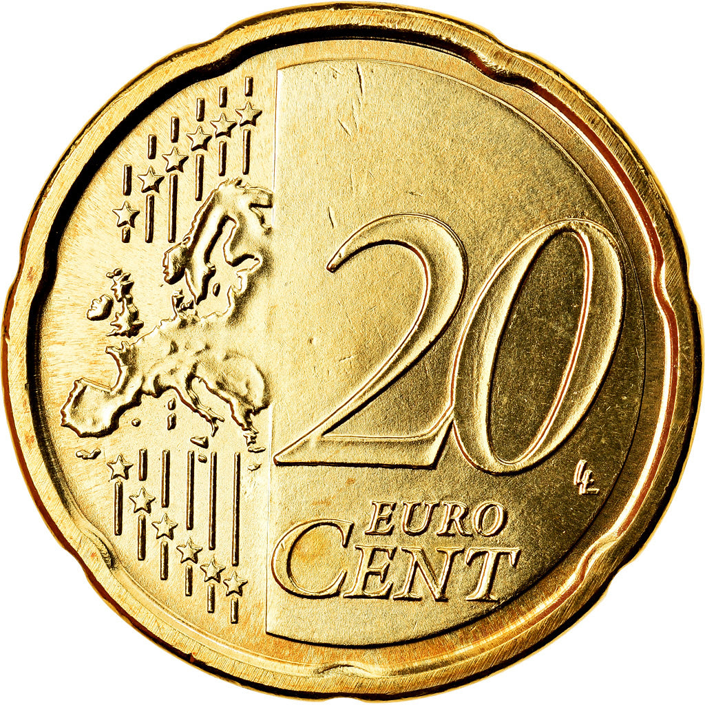 Italien, 20 Euro Cent, 2012, Rome, UNZ, Messing, KM:248