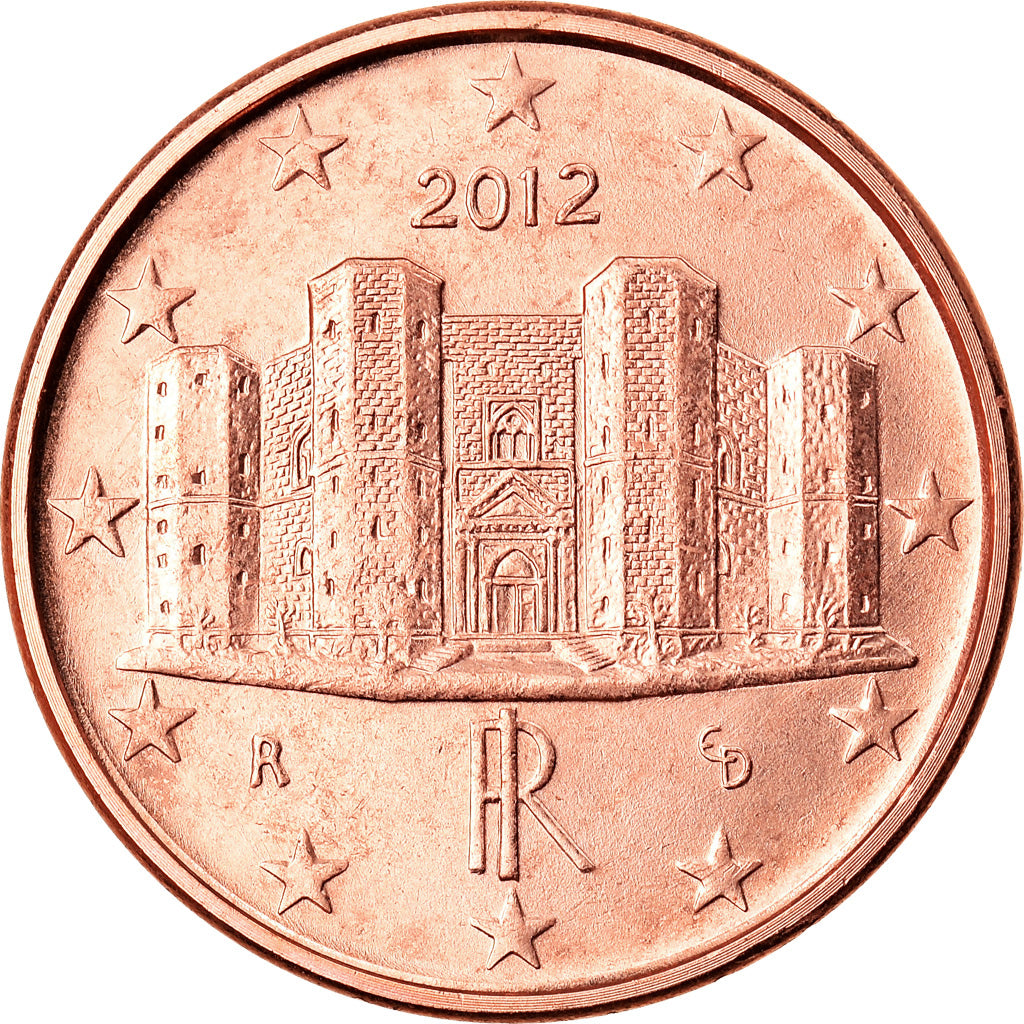 Italia, Euro Cent, 2012, Rome, BB+, Acciaio placcato rame, KM:210