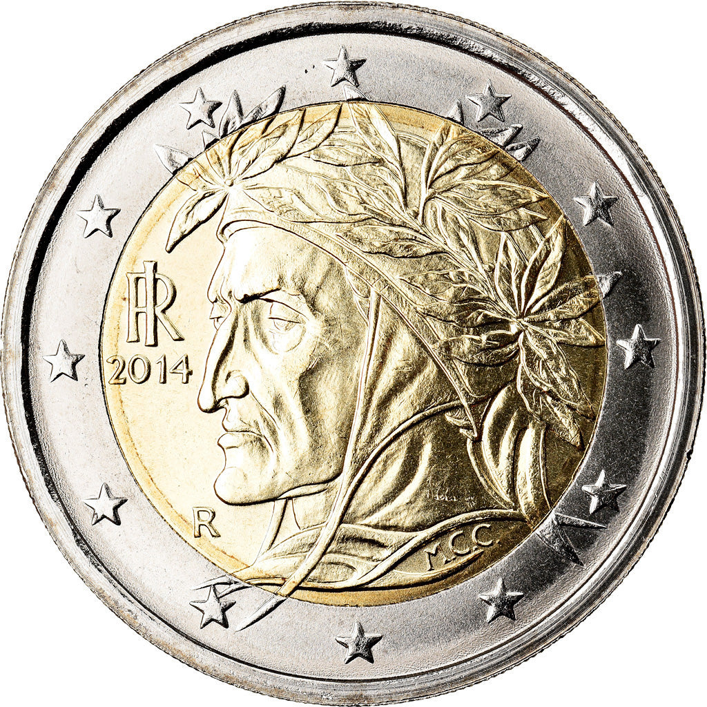 Italy, 2 Euro, 2014, Rome, MS(63), Bi-Metallic, KM:New