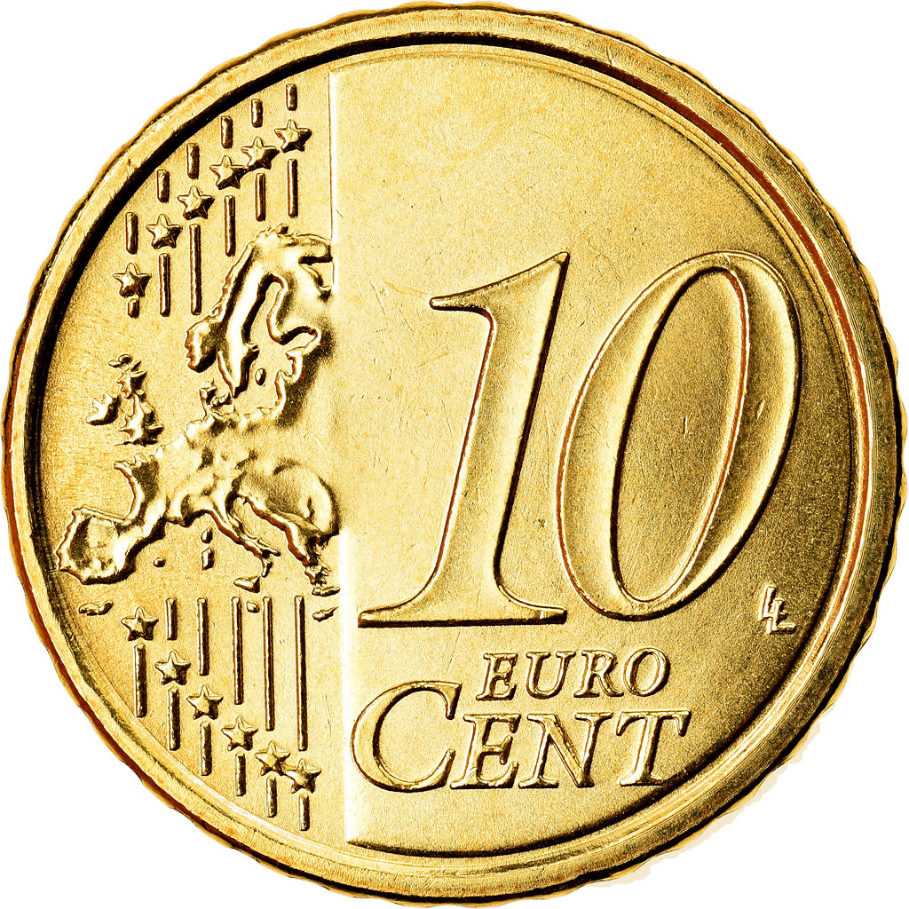Italy, 10 Euro Cent, 2014, Rome, MS(63), Brass, KM:New