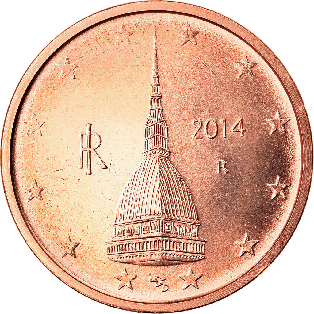 Italien, 2 Euro Cent, 2014, Rome, UNZ, Copper Plated Steel, KM:New