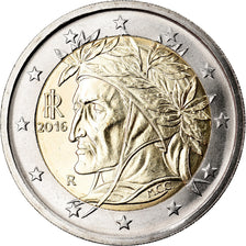 Italy, 2 Euro, 2016, MS(63), Bi-Metallic, KM:New