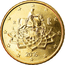Italie, 50 Euro Cent, 2016, SPL, Laiton, KM:New