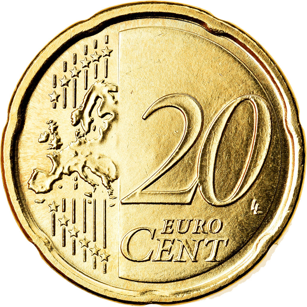 Italien, 20 Euro Cent, 2016, UNZ, Messing, KM:New
