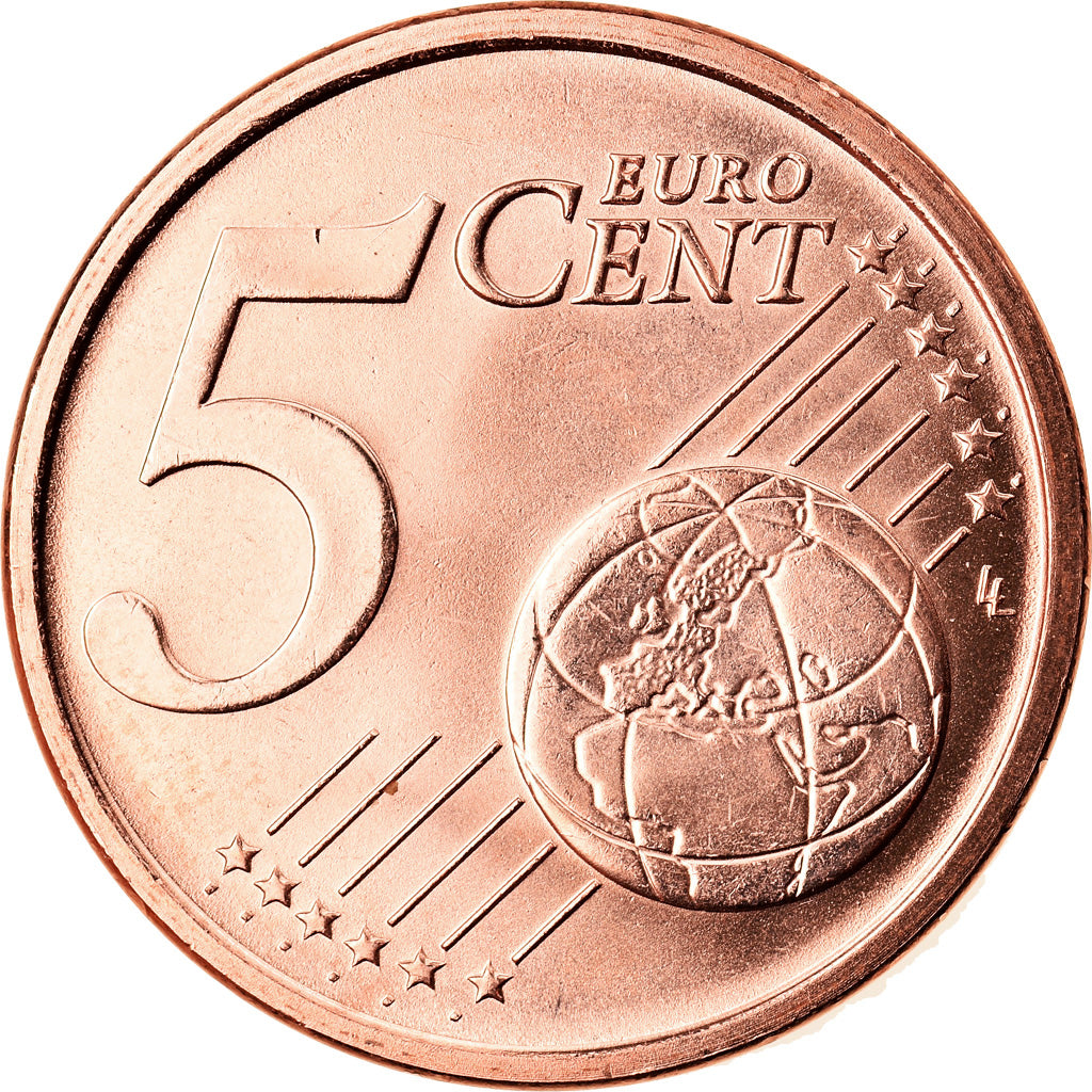 Italia, 5 Euro Cent, 2016, SPL, Acciaio placcato rame, KM:New