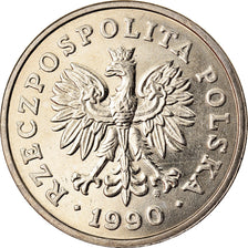 Monnaie, Pologne, 50 Zlotych, 1990, Warsaw, TTB+, Copper-nickel, KM:216