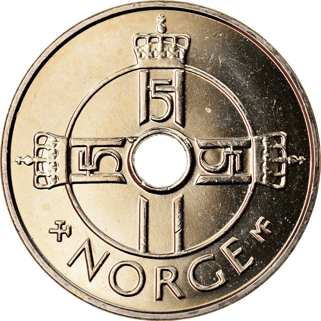 Coin, Norway, Harald V, Krone, 2003, MS(65-70), Copper-nickel, KM:462