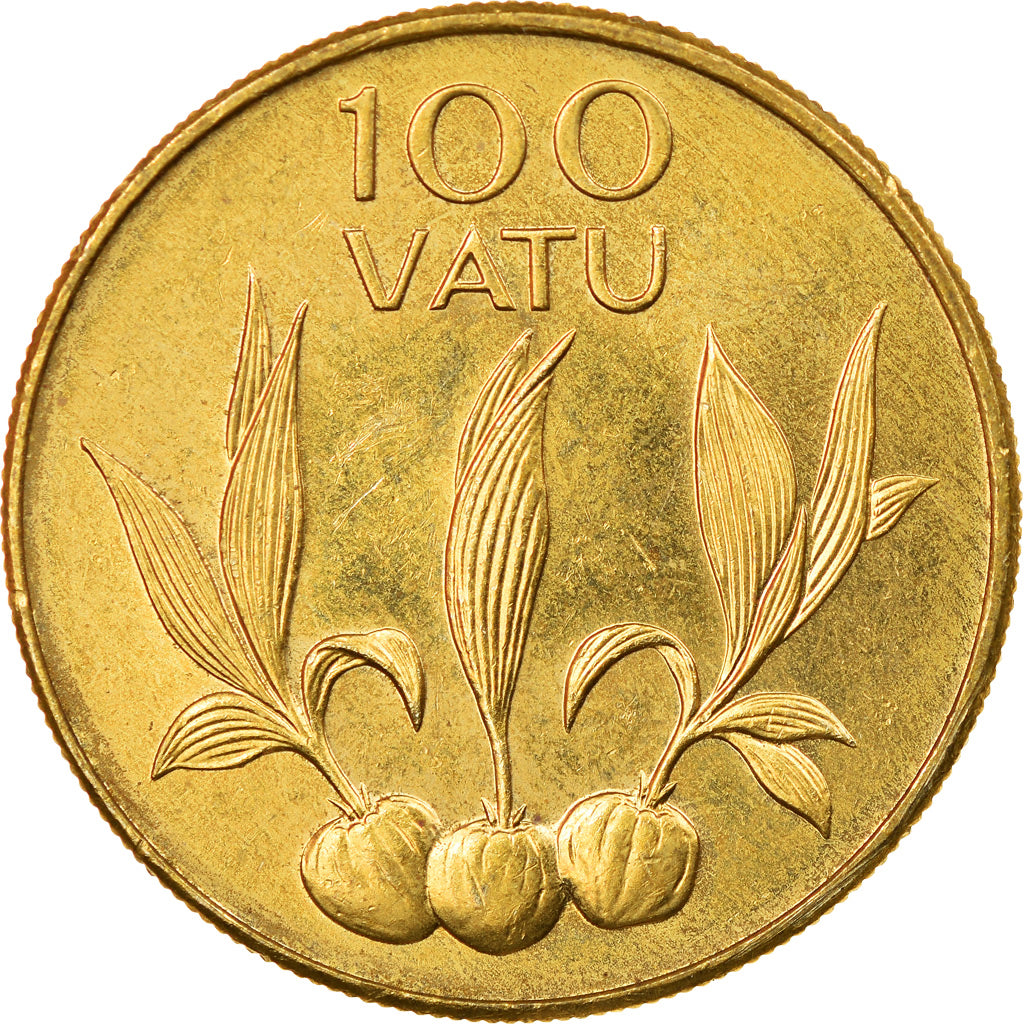Coin, Vanuatu, 100 Vatu, 2002, AU(55-58), Nickel-brass, KM:9