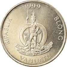 Coin, Vanuatu, 20 Vatu, 1999, British Royal Mint, MS(63), Copper-nickel, KM:7
