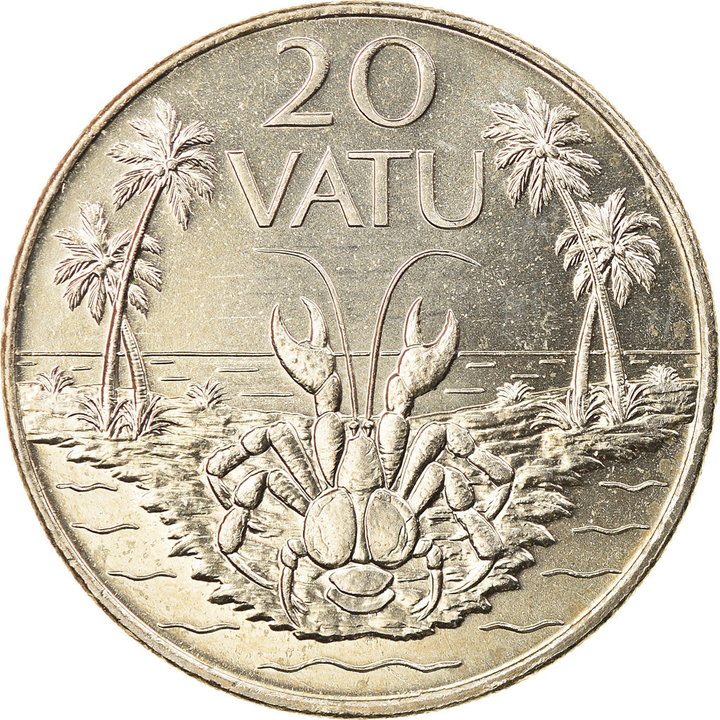 Coin, Vanuatu, 20 Vatu, 1999, British Royal Mint, MS(63), Copper-nickel, KM:7