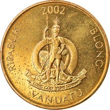 Coin, Vanuatu, Vatu, 2002, British Royal Mint, MS(63), Nickel-brass, KM:3
