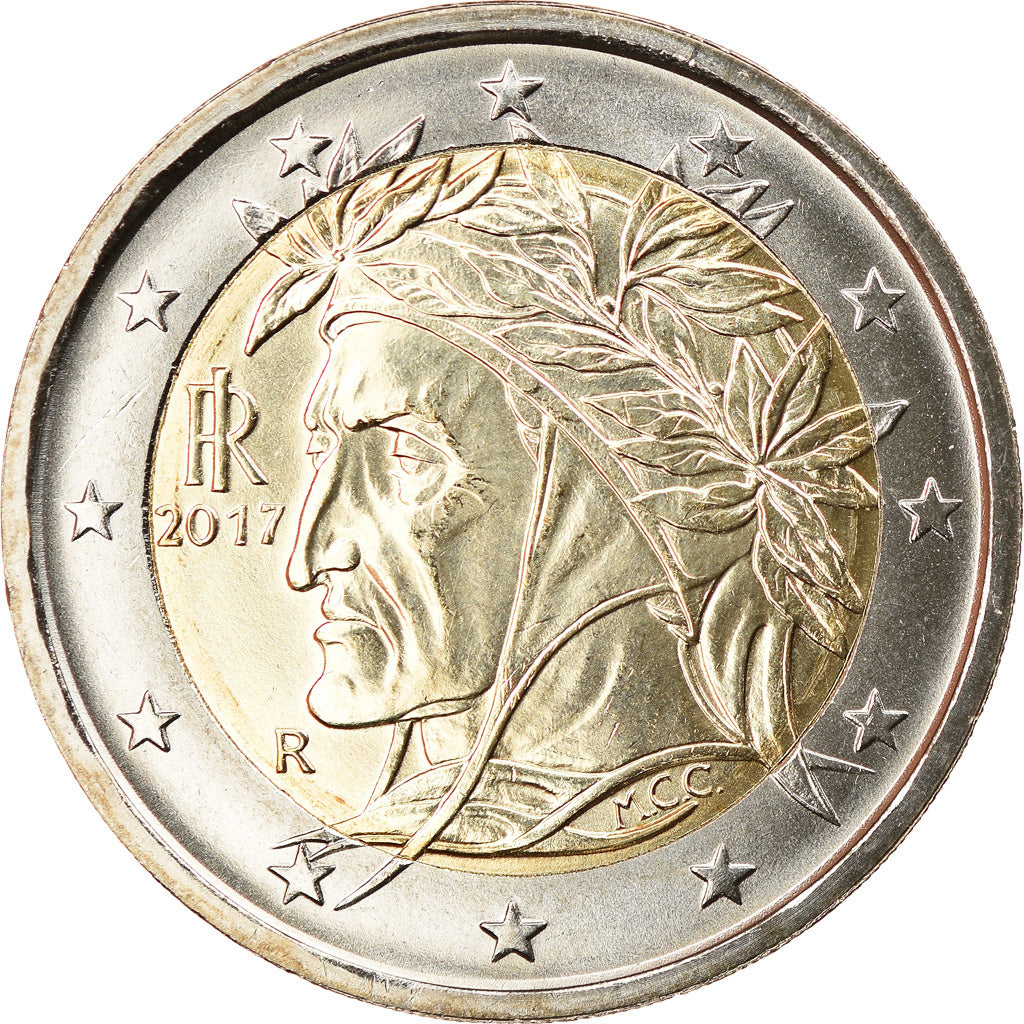 Italia, 2 Euro, 2017, SC, Bimetálico, KM:New