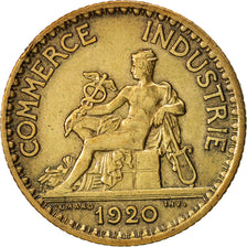 Coin, France, Chambre de commerce, Franc, 1920, Paris, AU(50-53)
