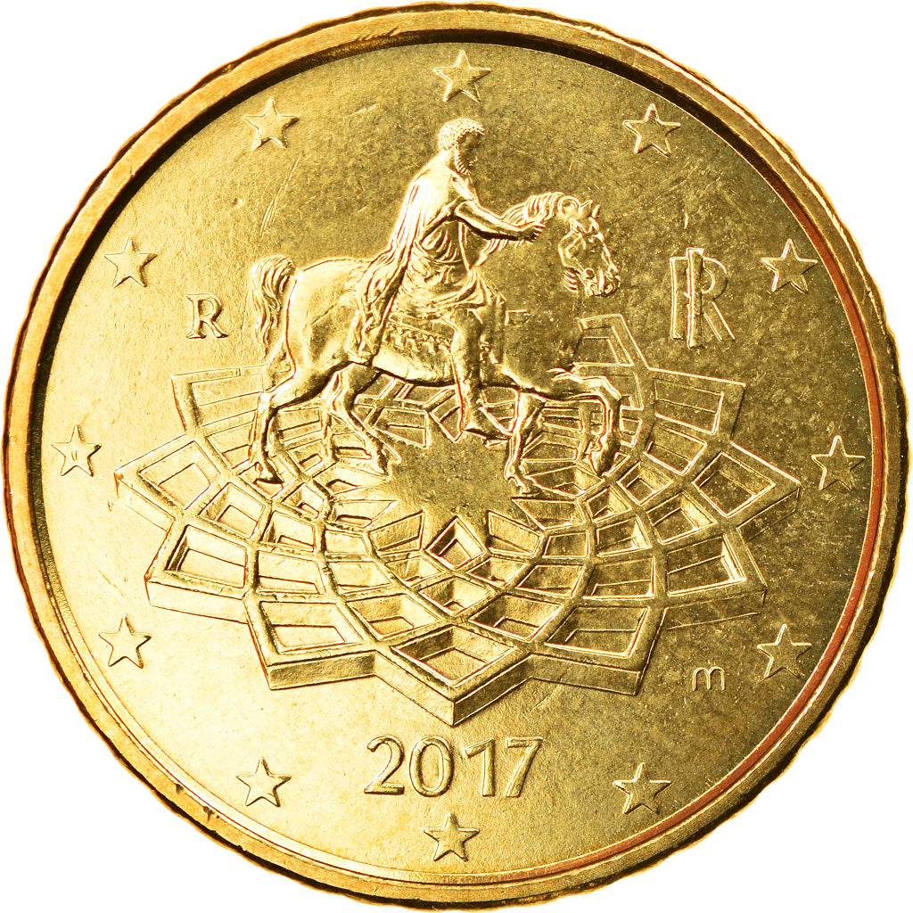 Italia, 50 Euro Cent, 2017, SC, Latón, KM:New