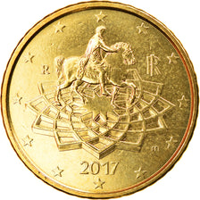 Italia, 50 Euro Cent, 2017, SC, Latón, KM:New