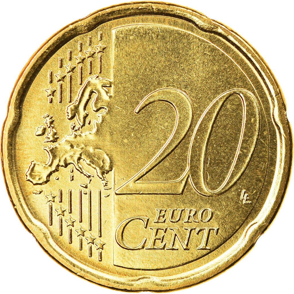 Italien, 20 Euro Cent, 2017, UNZ, Messing, KM:New