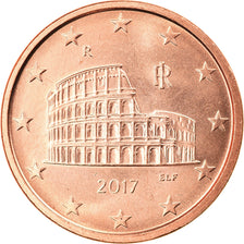 Italy, 5 Euro Cent, 2017, MS(63), Copper Plated Steel, KM:New