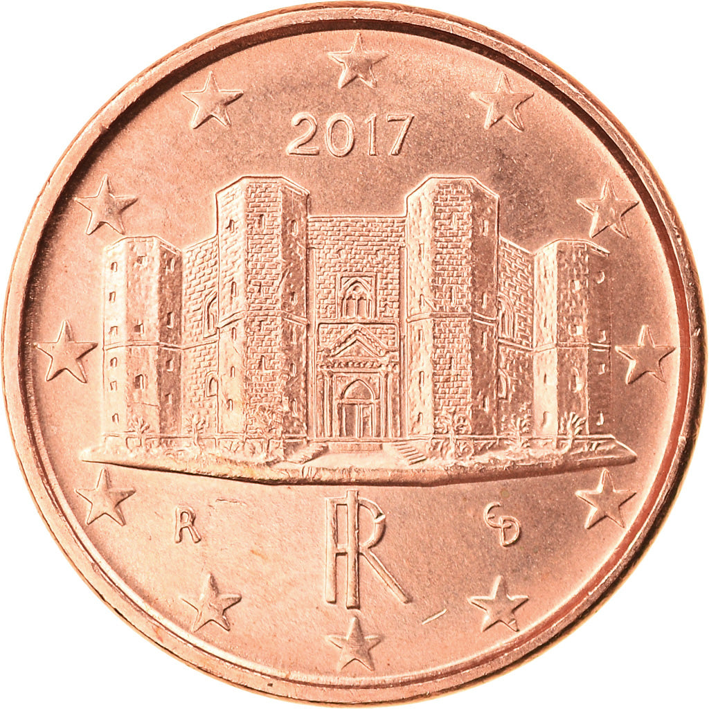Italy, Euro Cent, 2017, MS(63), Copper Plated Steel, KM:New